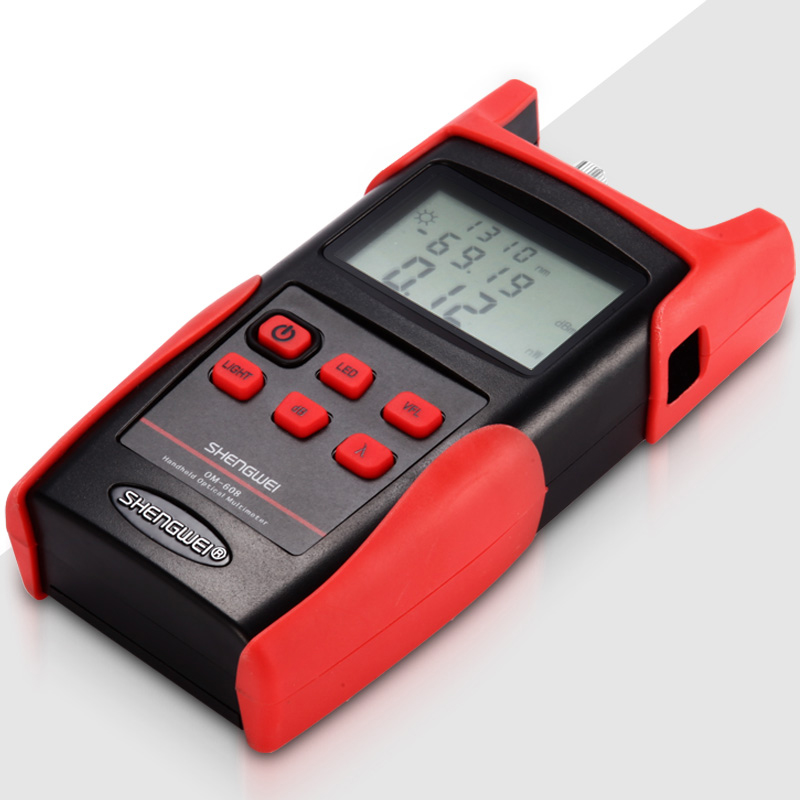 勝為（shengwei）OM-608高精度光功率計紅光一體機 紅光筆10mw光纖測試儀光源光衰檢測器網絡測線儀檢測儀器